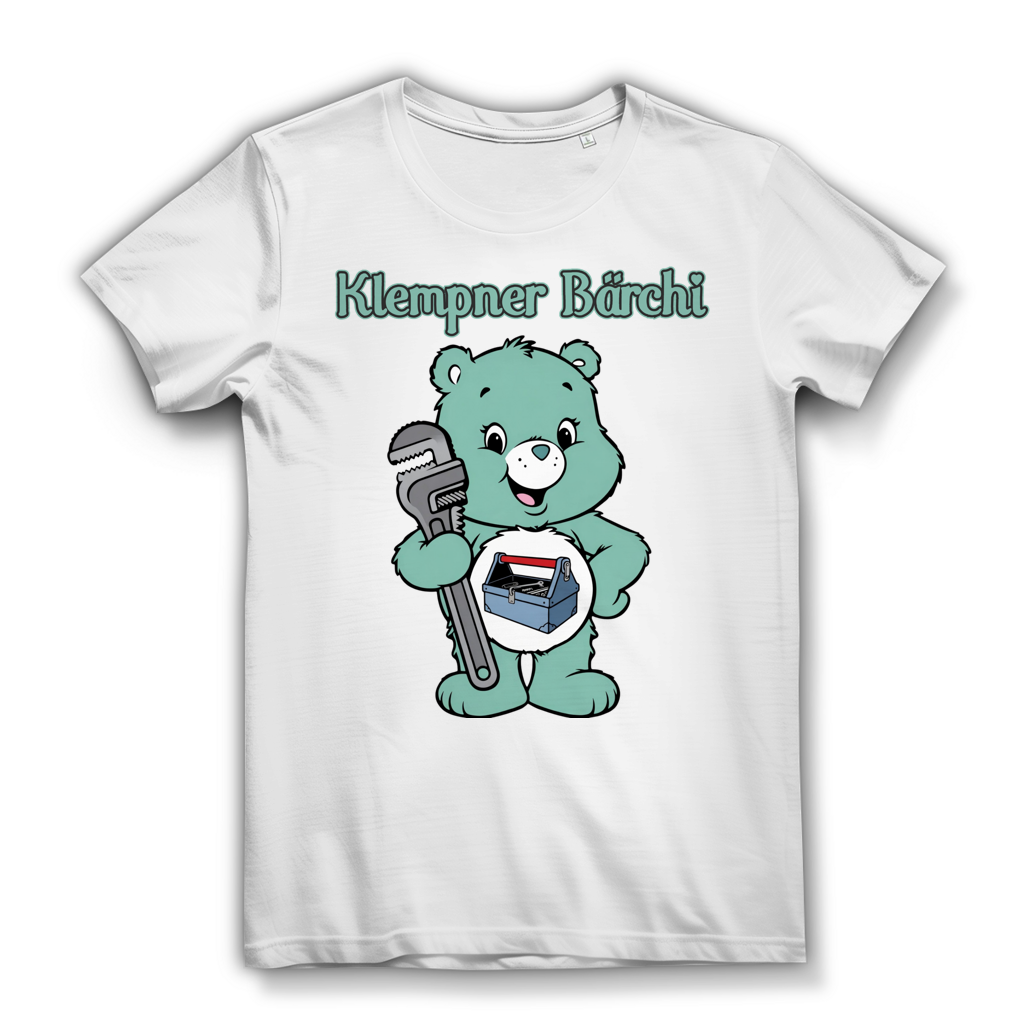 Klempner Bärchi - Glücksbärchi - Damen Premium Bio T-Shirt White