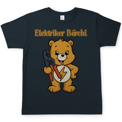 Elektriker Bärchi - Glücksbärchi - Herren T-Shirt Dark Grey Solid