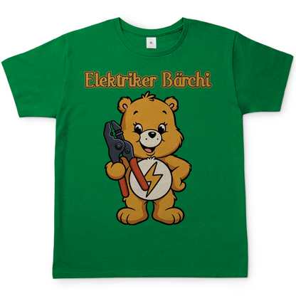 Elektriker Bärchi - Glücksbärchi - Herren T-Shirt Kelly Green