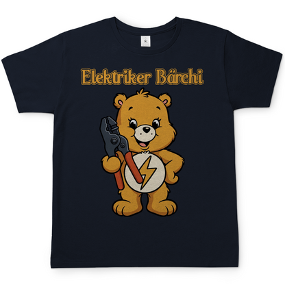 Elektriker Bärchi - Glücksbärchi - Herren T-Shirt Navy