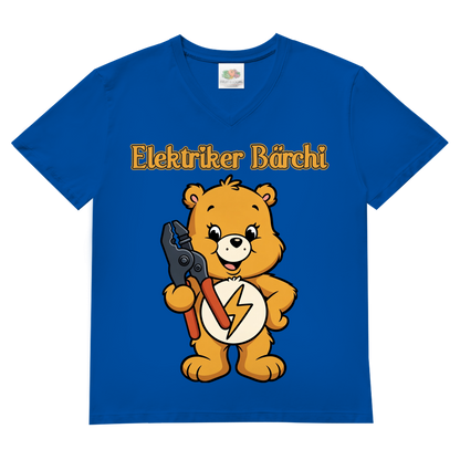 Elektriker Bärchi - Glücksbärchi - Herren V-Neck T-Shirt Royal Blue