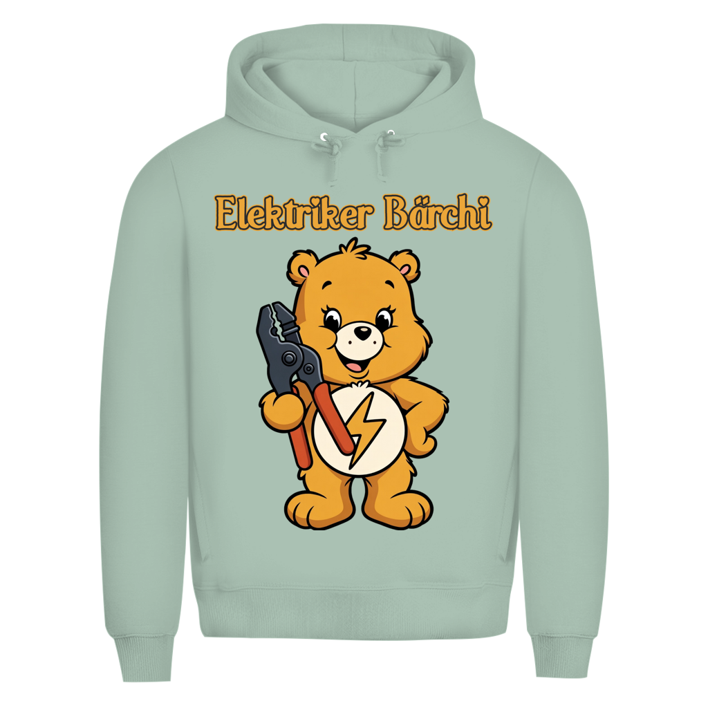 Elektriker Bärchi - Glücksbärchi - Herren Premium Bio Hoodie Sage
