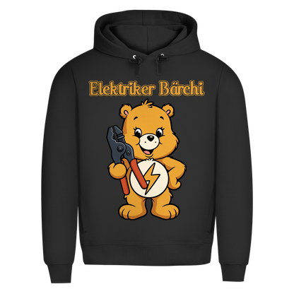 Elektriker Bärchi - Glücksbärchi - Herren Premium Bio Hoodie Black Pure