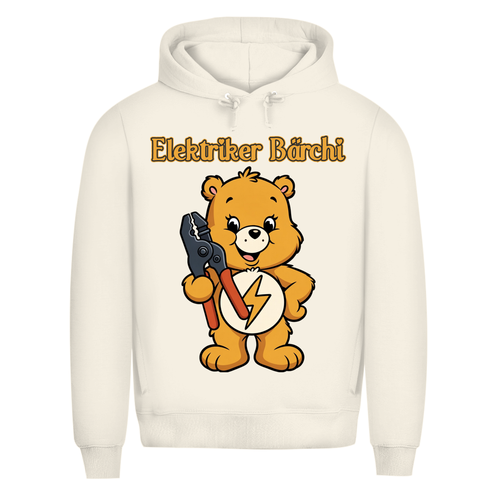 Elektriker Bärchi - Glücksbärchi - Herren Premium Bio Hoodie Off White