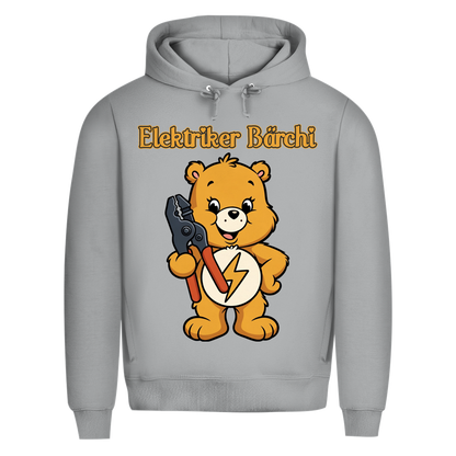 Elektriker Bärchi - Glücksbärchi - Herren Premium Bio Hoodie Heather Grey