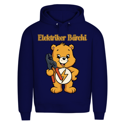Elektriker Bärchi - Glücksbärchi - Herren Premium Bio Hoodie Navy Blue