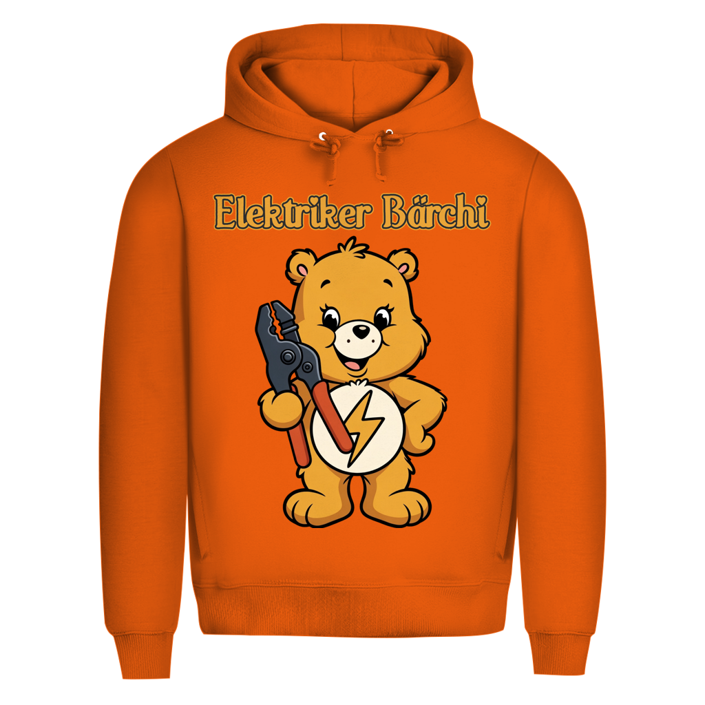 Elektriker Bärchi - Glücksbärchi - Herren Premium Bio Hoodie Pure Orange