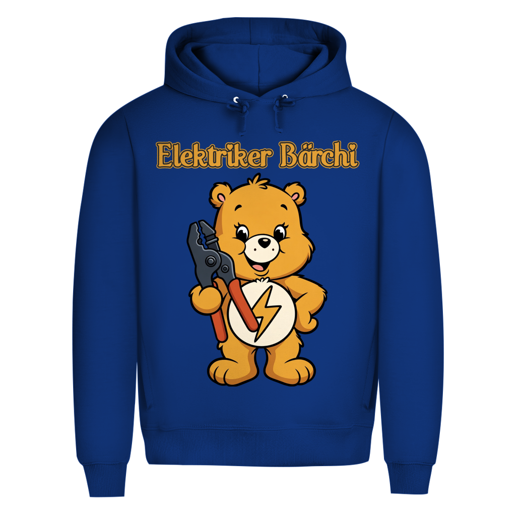 Elektriker Bärchi - Glücksbärchi - Herren Premium Bio Hoodie Royal