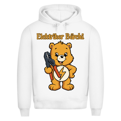 Elektriker Bärchi - Glücksbärchi - Herren Premium Bio Hoodie White