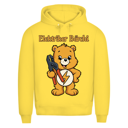 Elektriker Bärchi - Glücksbärchi - Herren Premium Bio Hoodie Yellow Fizz