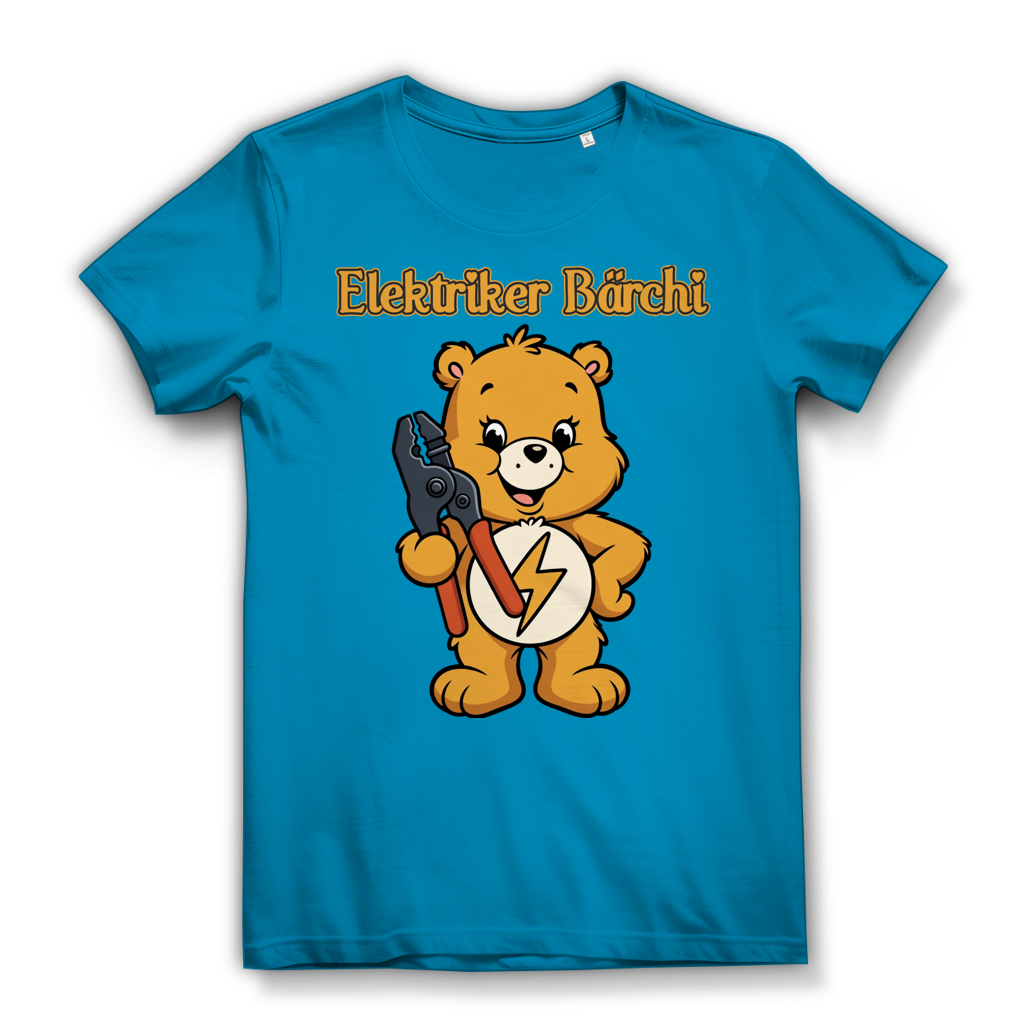 Elektriker Bärchi - Glücksbärchi - Damen Premium Bio T-Shirt Atoll