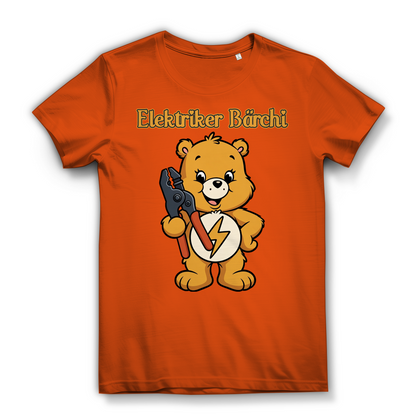 Elektriker Bärchi - Glücksbärchi - Damen Premium Bio T-Shirt Orange