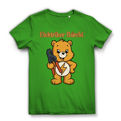 Elektriker Bärchi - Glücksbärchi - Damen Premium Bio T-Shirt Real Green