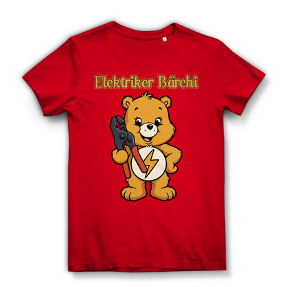 Elektriker Bärchi - Glücksbärchi - Damen Premium Bio T-Shirt Red