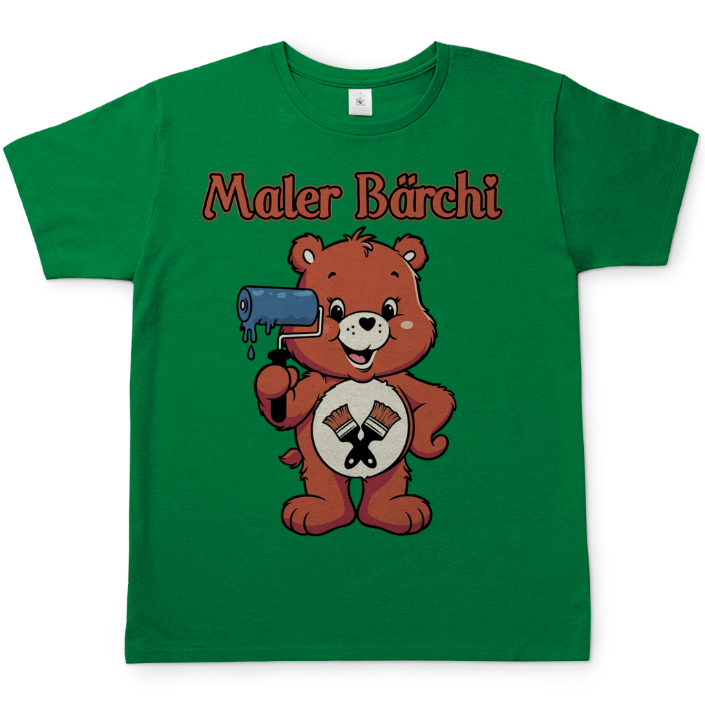Maler Bärchi - Glücksbärchi - Herren T-Shirt Kelly Green