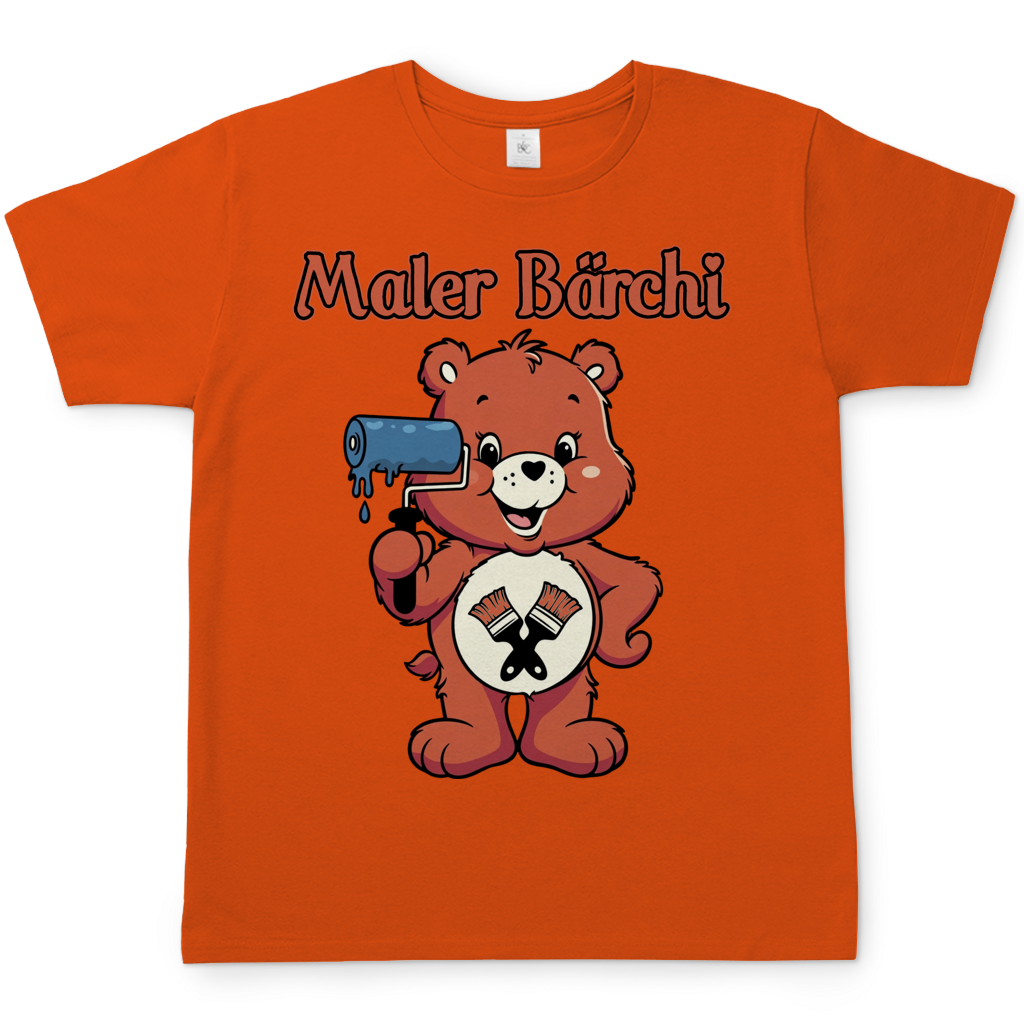 Maler Bärchi - Glücksbärchi - Herren T-Shirt Orange
