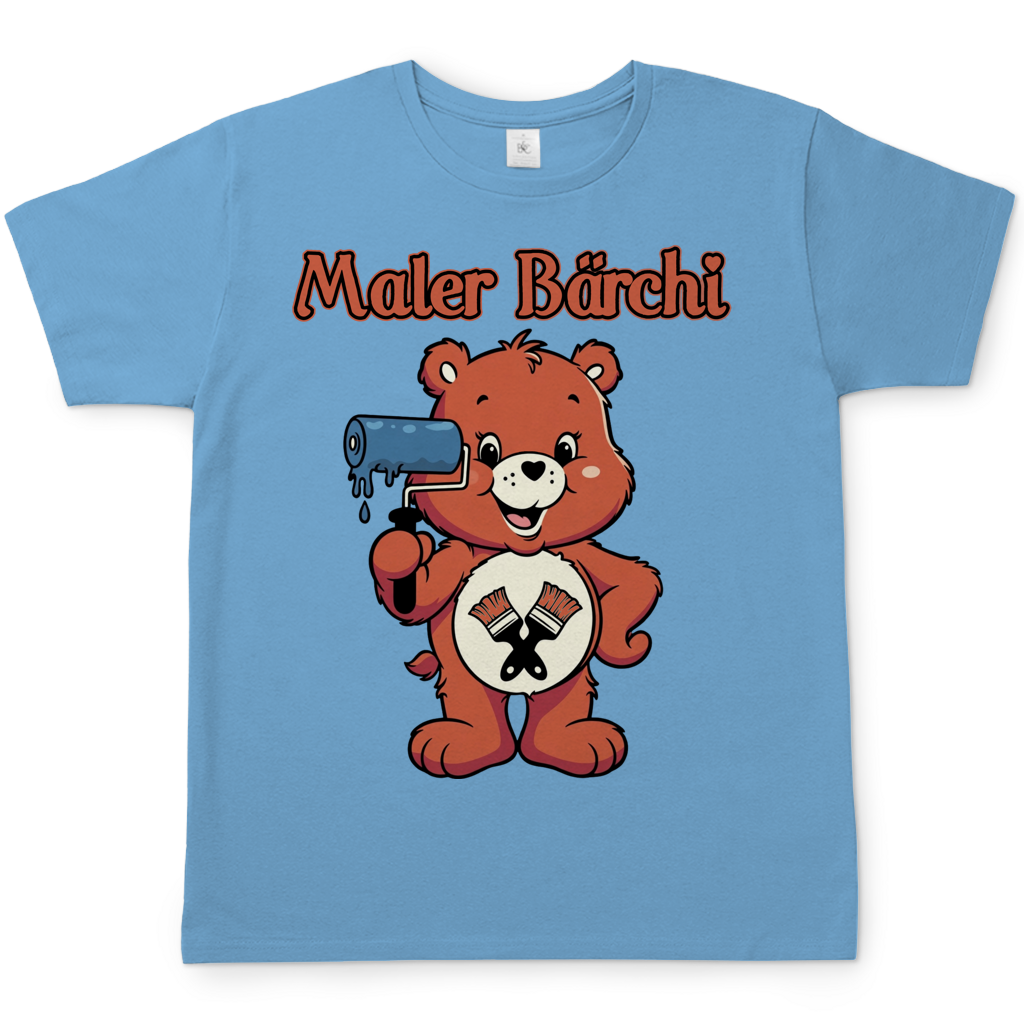 Maler Bärchi - Glücksbärchi - Herren T-Shirt Sky Blue