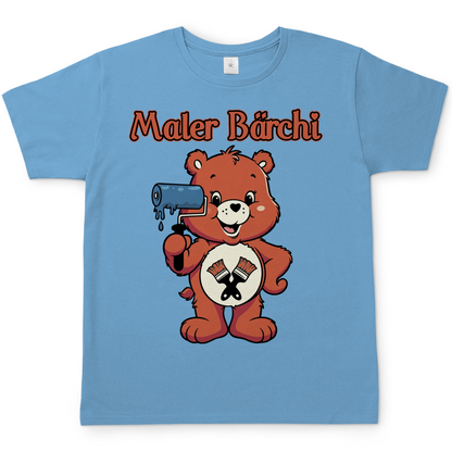 Maler Bärchi - Glücksbärchi - Herren T-Shirt Sky Blue