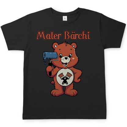 Maler Bärchi - Glücksbärchi - Herren T-Shirt Black