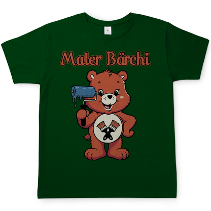 Maler Bärchi - Glücksbärchi - Herren T-Shirt Bottle Green