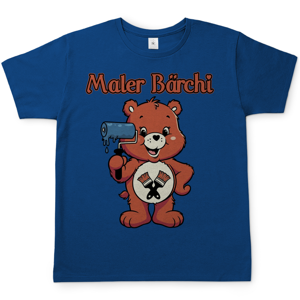 Maler Bärchi - Glücksbärchi - Herren T-Shirt Royal Blue