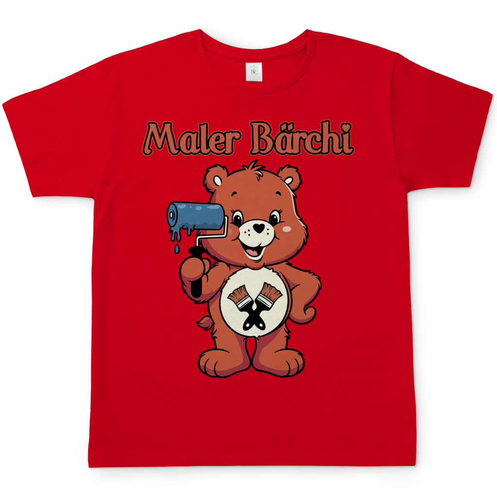 Maler Bärchi - Glücksbärchi - Herren T-Shirt Red