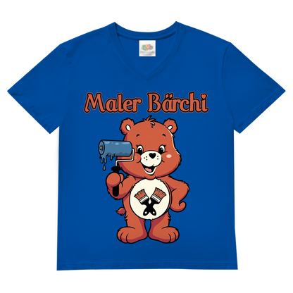 Maler Bärchi - Glücksbärchi - Herren V-Neck T-Shirt Royal Blue