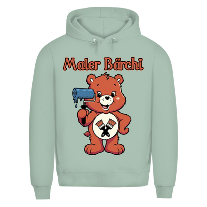 Maler Bärchi - Glücksbärchi - Herren Premium Bio Hoodie Sage