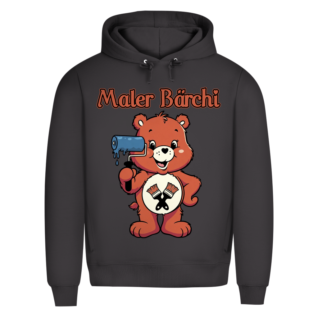 Maler Bärchi - Glücksbärchi - Herren Premium Bio Hoodie Asphalt