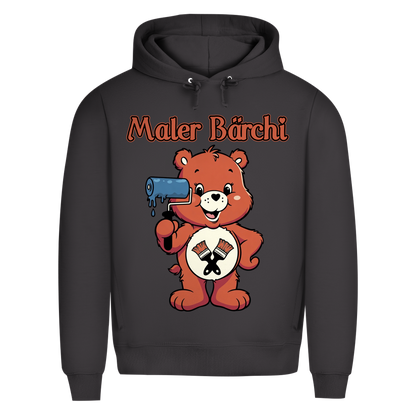 Maler Bärchi - Glücksbärchi - Herren Premium Bio Hoodie Asphalt
