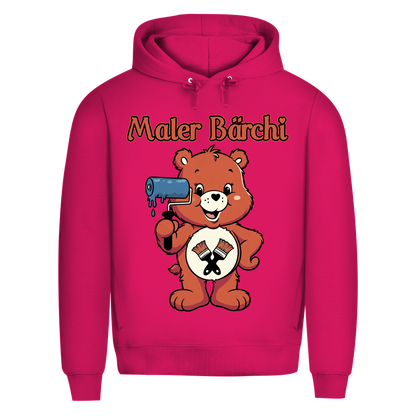 Maler Bärchi - Glücksbärchi - Herren Premium Bio Hoodie Magenta Pink