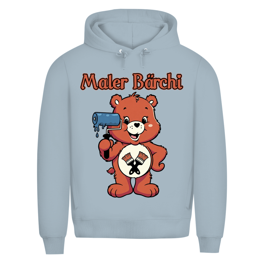 Maler Bärchi - Glücksbärchi - Herren Premium Bio Hoodie Blue Fog