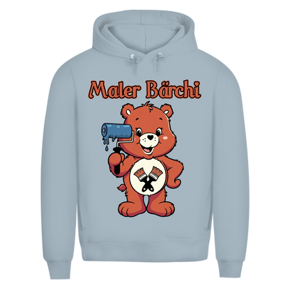 Maler Bärchi - Glücksbärchi - Herren Premium Bio Hoodie Blue Fog