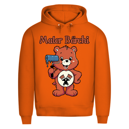 Maler Bärchi - Glücksbärchi - Herren Premium Bio Hoodie Pure Orange