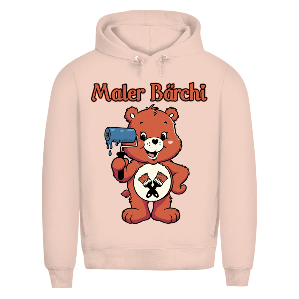 Maler Bärchi - Glücksbärchi - Herren Premium Bio Hoodie Soft Rose