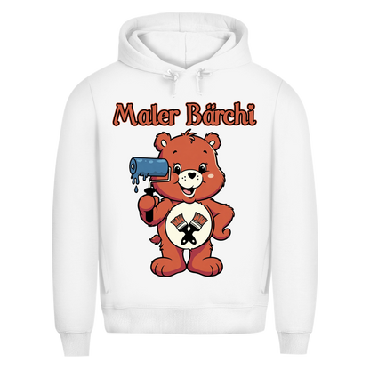 Maler Bärchi - Glücksbärchi - Herren Premium Bio Hoodie White