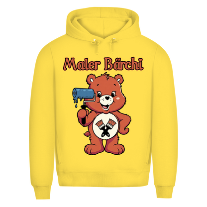 Maler Bärchi - Glücksbärchi - Herren Premium Bio Hoodie Yellow Fizz