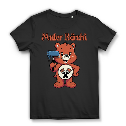 Maler Bärchi - Glücksbärchi - Damen Premium Bio T-Shirt Black