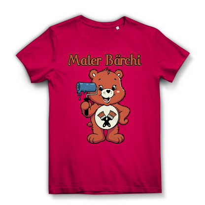 Maler Bärchi - Glücksbärchi - Damen Premium Bio T-Shirt Fuchsia