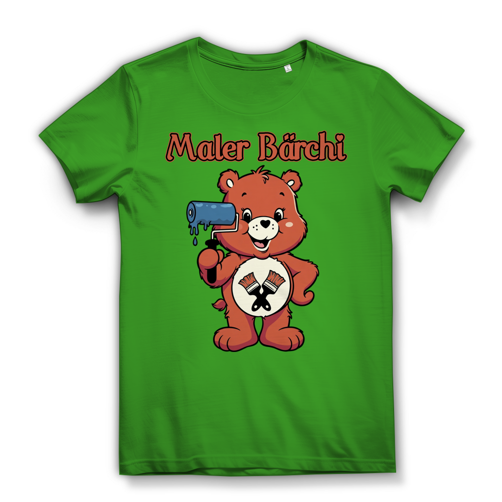 Maler Bärchi - Glücksbärchi - Damen Premium Bio T-Shirt Real Green