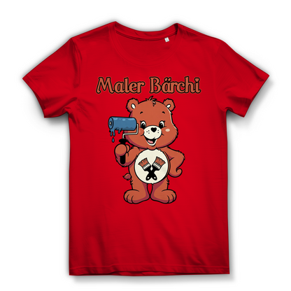 Maler Bärchi - Glücksbärchi - Damen Premium Bio T-Shirt Red