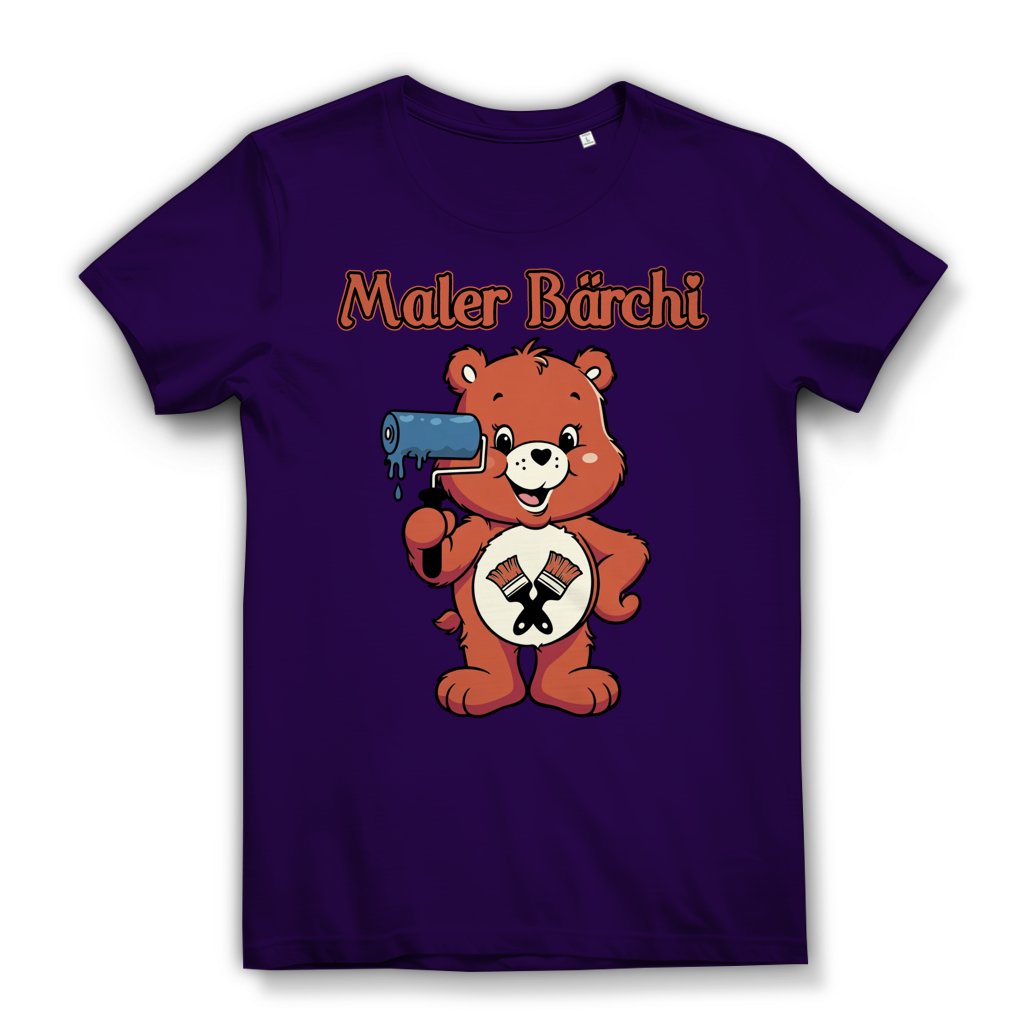 Maler Bärchi - Glücksbärchi - Damen Premium Bio T-Shirt Urban Purple