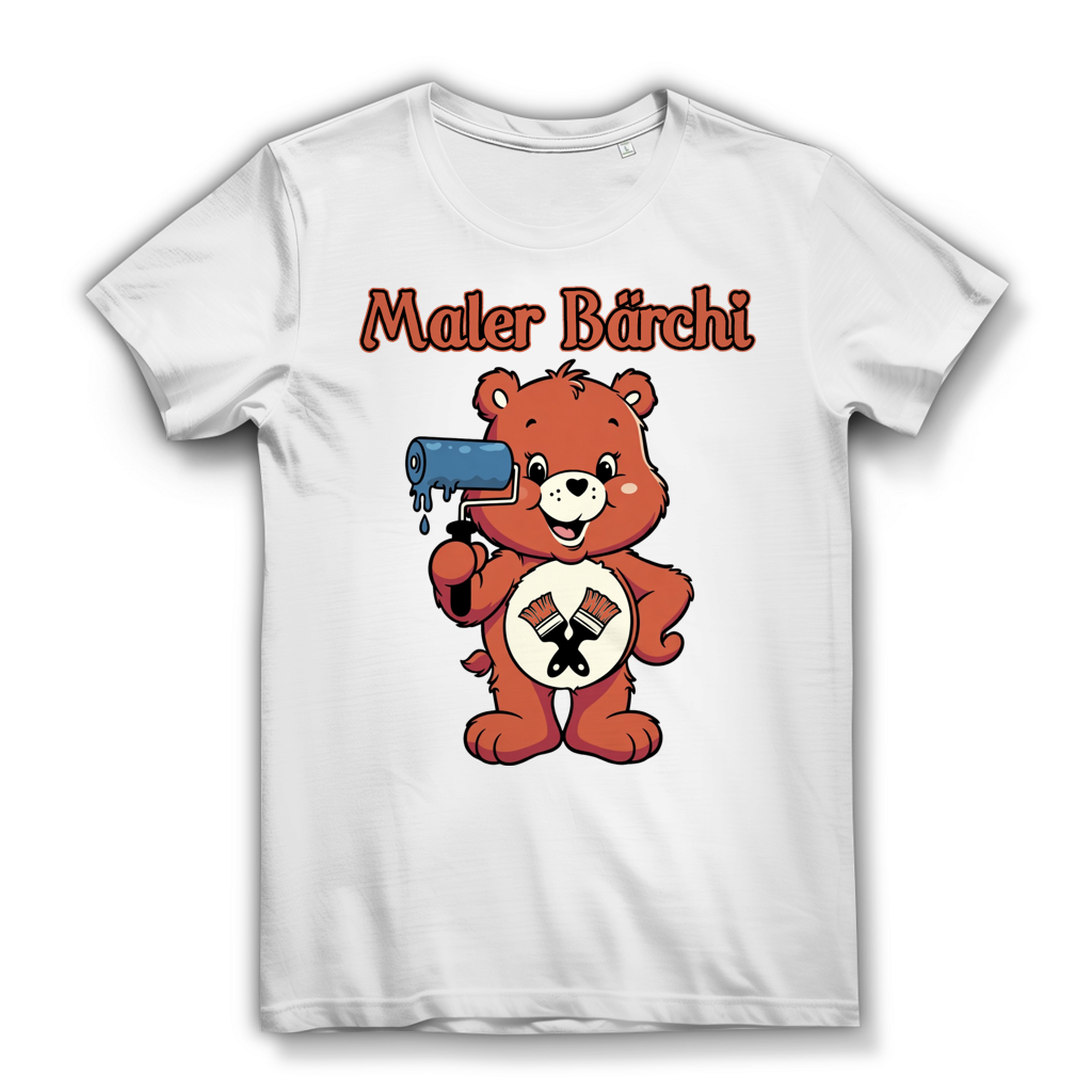Maler Bärchi - Glücksbärchi - Damen Premium Bio T-Shirt White