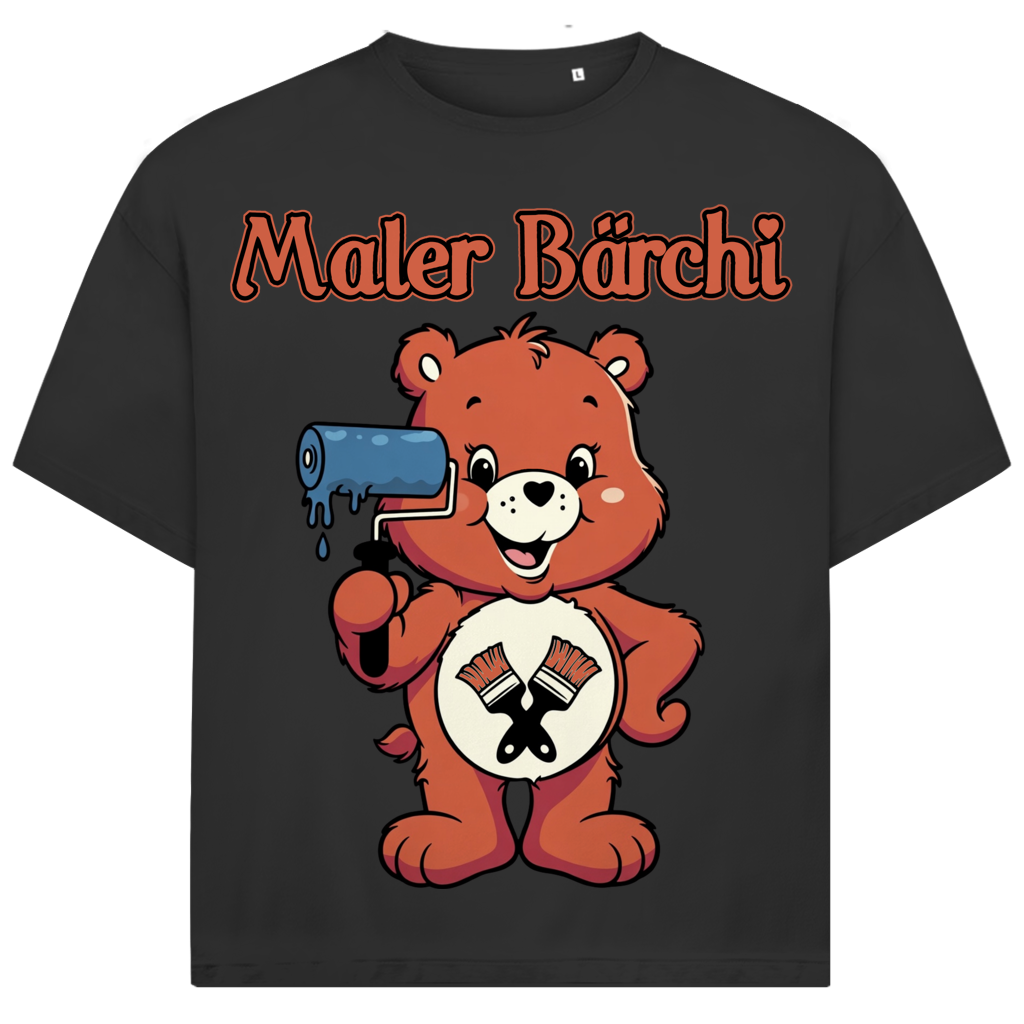 Maler Bärchi - Glücksbärchi - Jack and Jones Oversize T-Shirt Black
