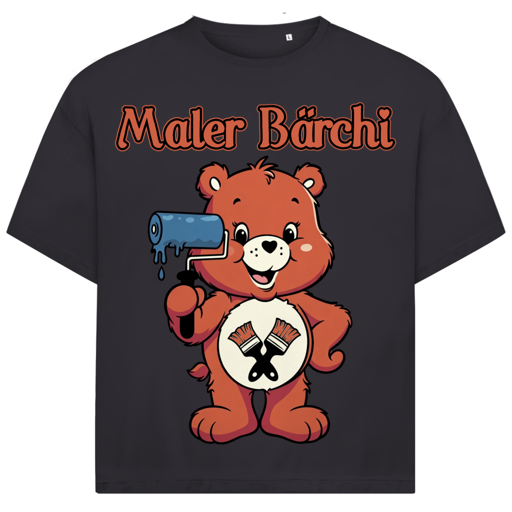 Maler Bärchi - Glücksbärchi - Jack and Jones Oversize T-Shirt Asphalt
