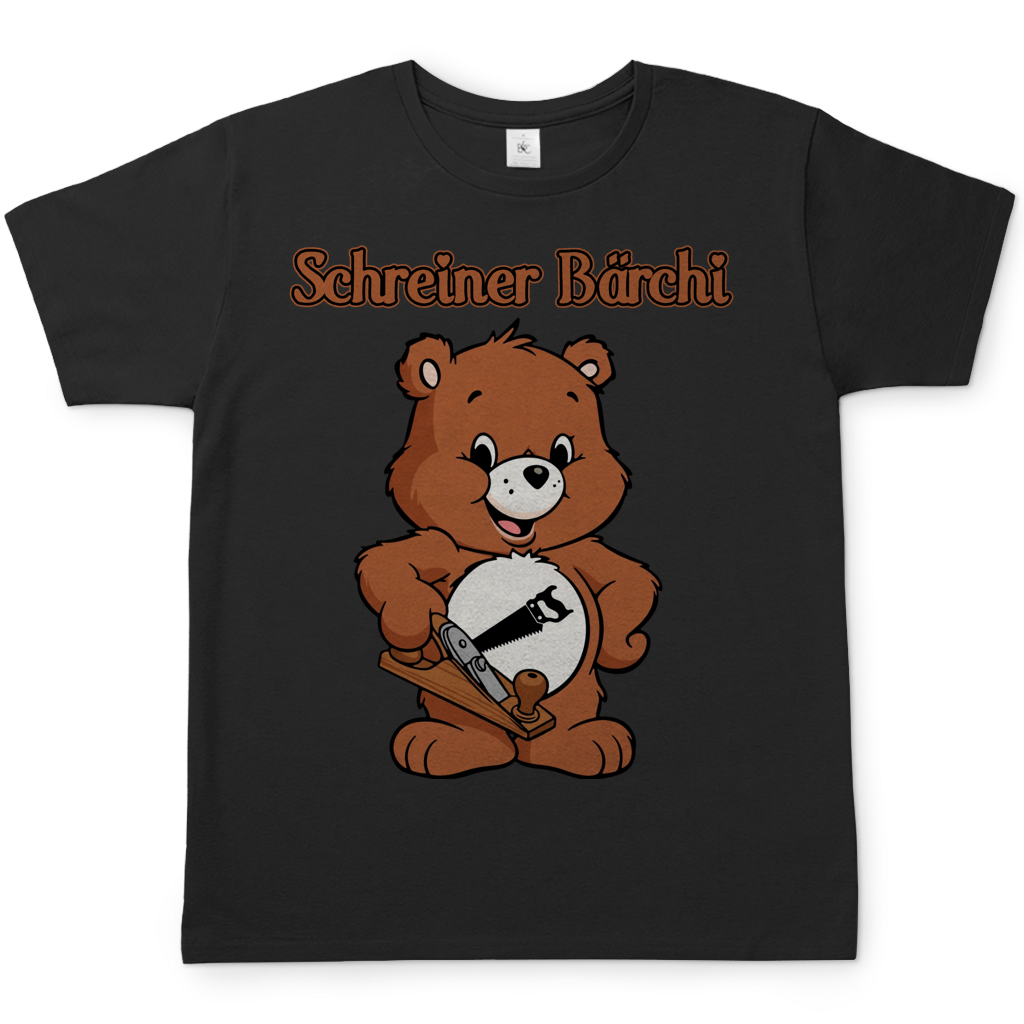 Schreiner Bächi - Glücksbärchi - Herren T-Shirt Black