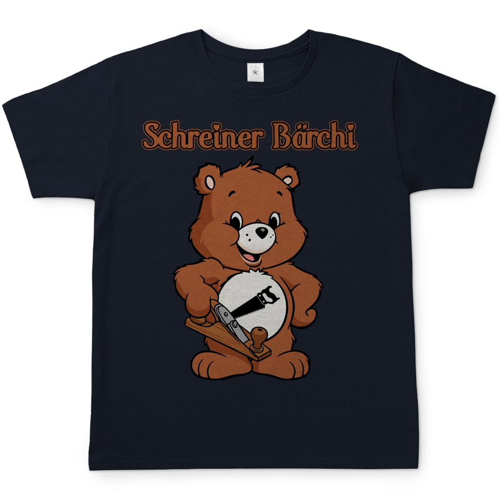 Schreiner Bächi - Glücksbärchi - Herren T-Shirt Navy