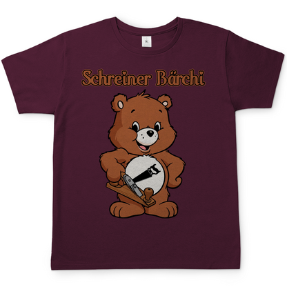 Schreiner Bächi - Glücksbärchi - Herren T-Shirt Burgundy