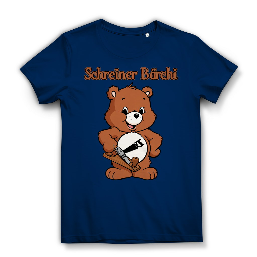 Schreiner Bächi - Glücksbärchi - Damen Premium Bio T-Shirt Navy