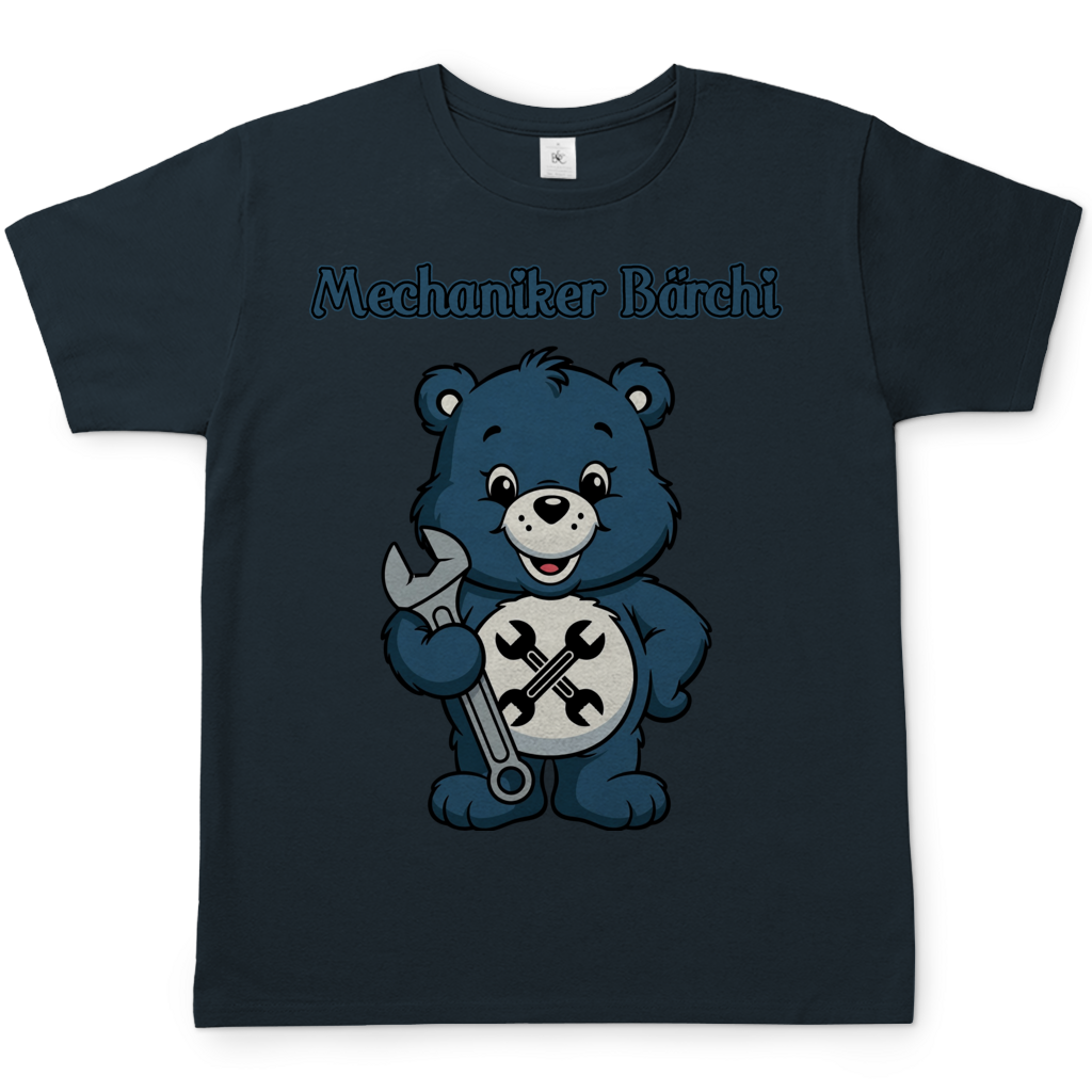 Mechaniker Bärchi - Glücksbärchi - Herren T-Shirt Dark Grey Solid